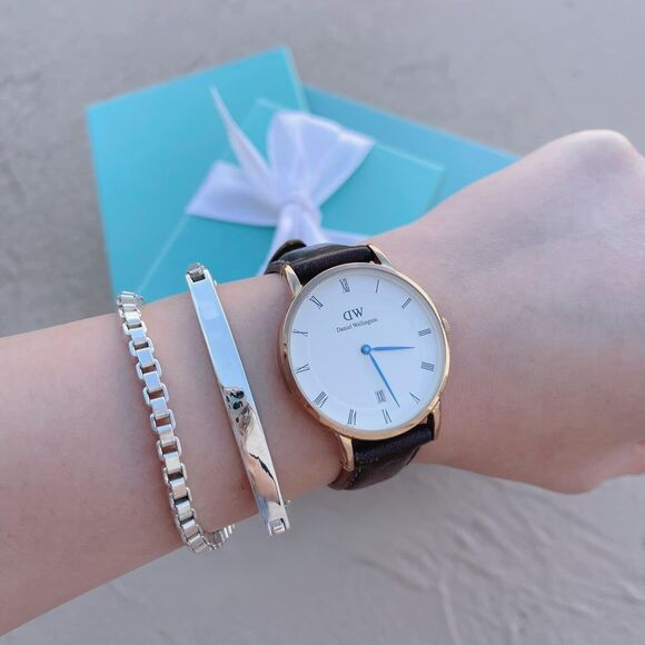 $495 Tiffany & Co. Venetian Box Link Sterling Silver Unisex Bracelet Chain 7.5” - Picture 5 of 5